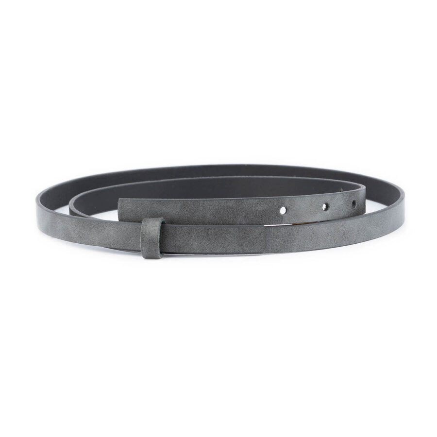 gray skinny belt strap replacement 1 5 cm 1 SKIGRA15CUTGAL usd29