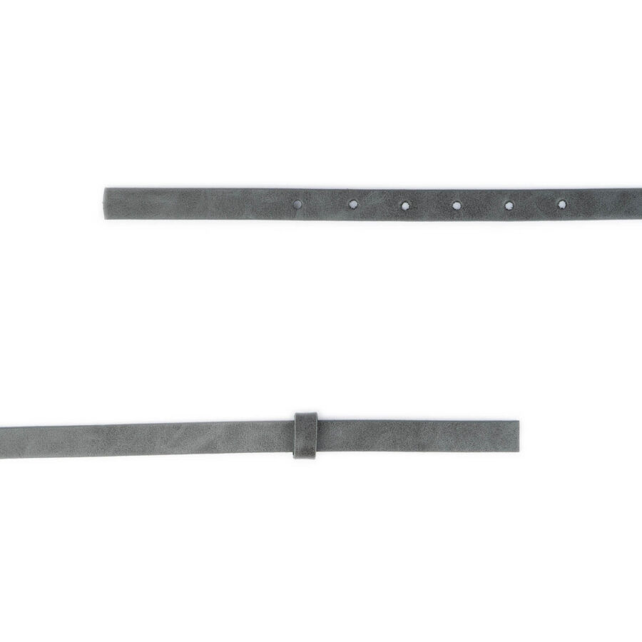 gray skinny belt strap replacement 1 5 cm 2