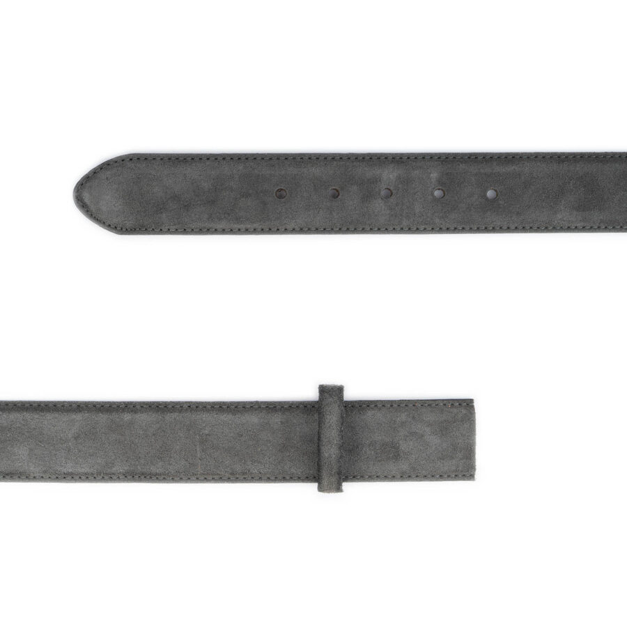 grey suede mens belt strap replacement 4 0 cm 2