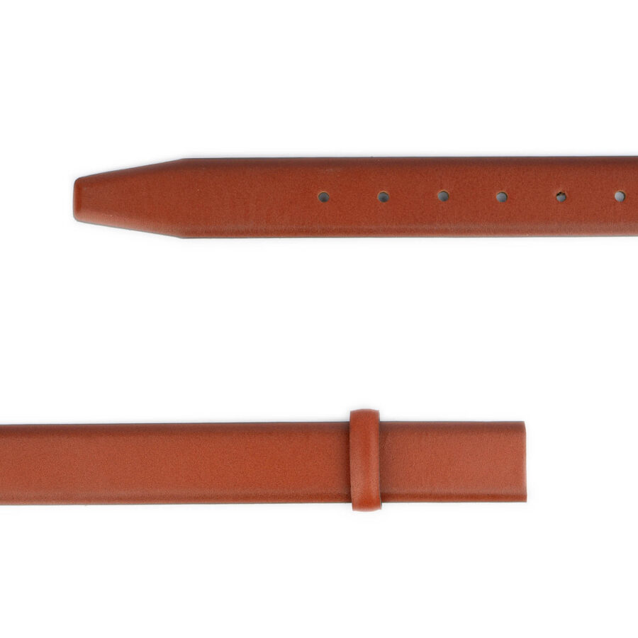 men belt strap for buckle cognac leather adjustable 2