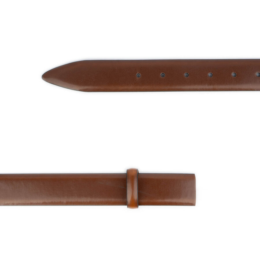 non leather belt strap replacement cognac vegan 2