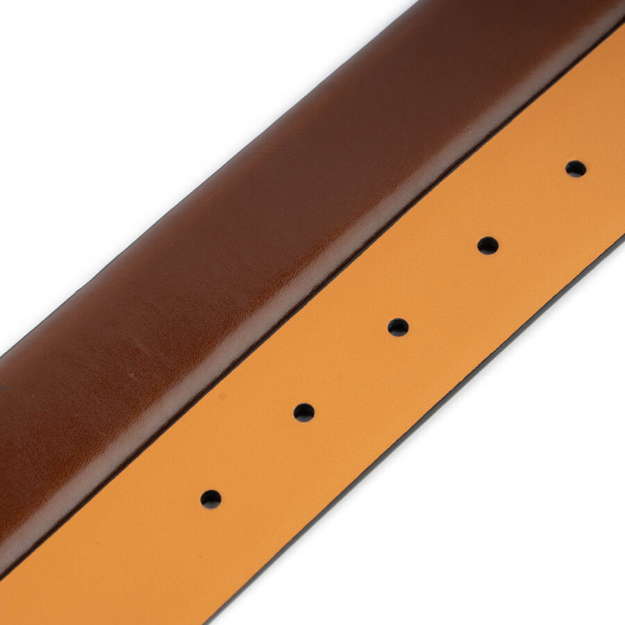 non leather belt strap replacement cognac vegan 3