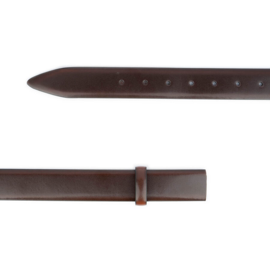 non leather belt strap replacement dark brown vegan 2