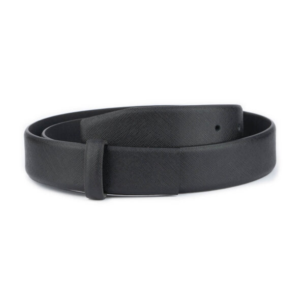 saffiano leather belt strap replacement adjustable black 1 SAFFBLA35CUTALT usd55