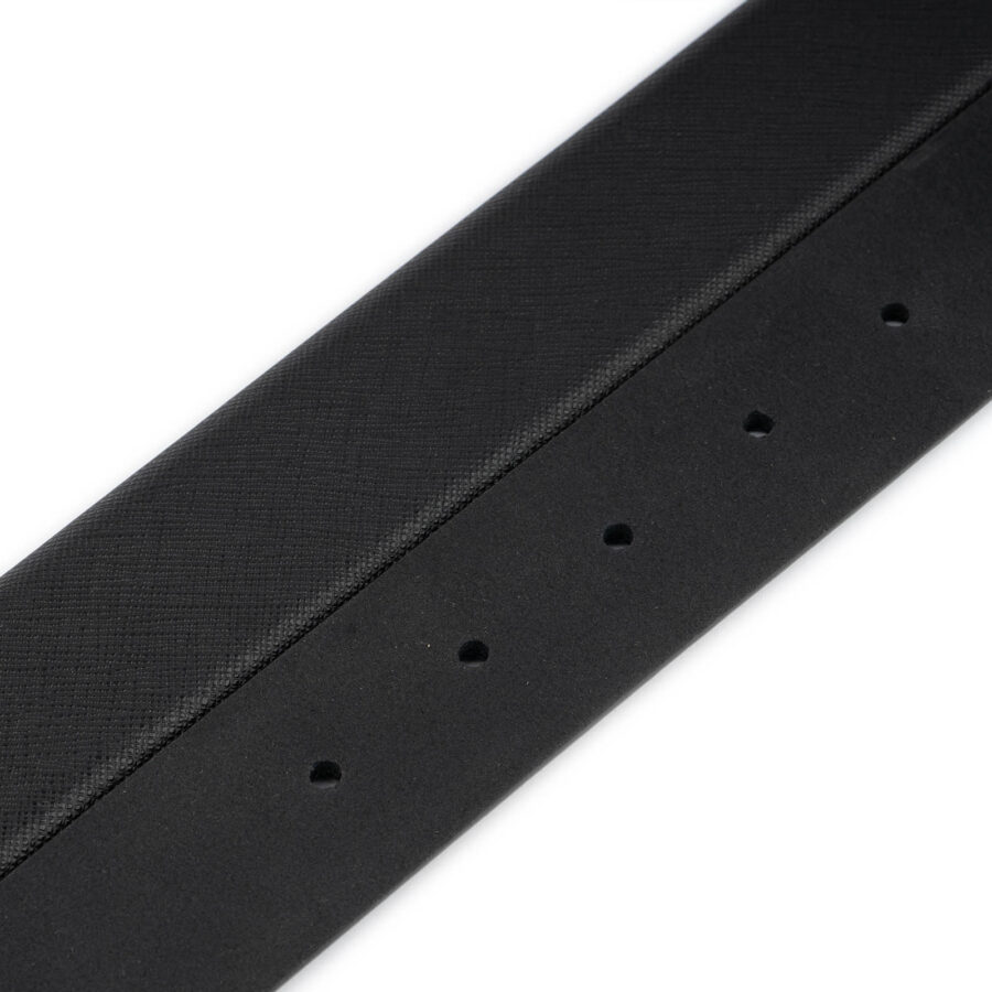 saffiano leather belt strap replacement adjustable black 3