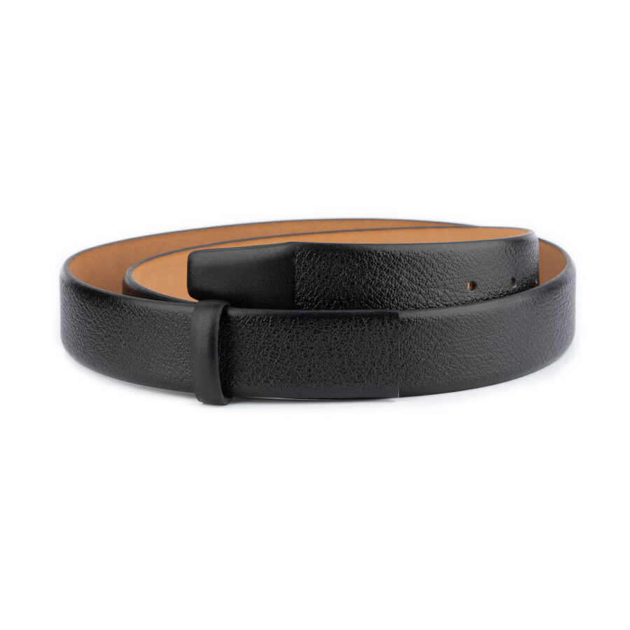stylish mens belt strap replacement black leather 1 PEBBBLAC35СUTDER usd45