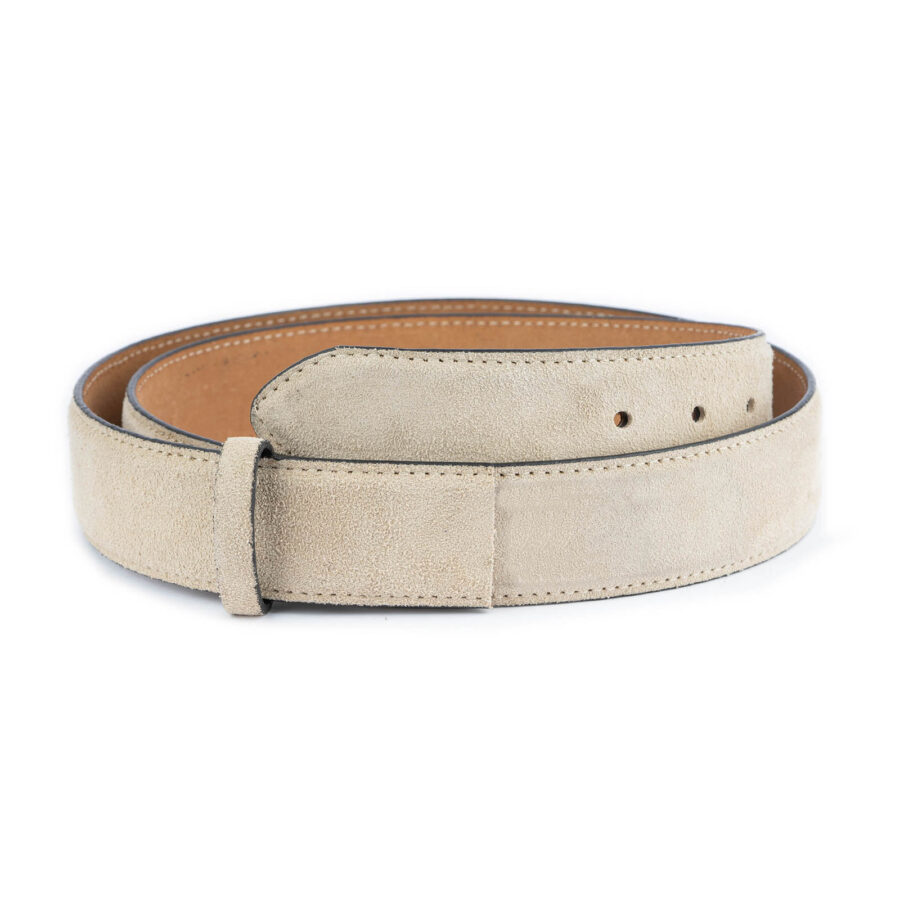 taupe suede mens belt strap replacement 4 0 cm 1 TAUPSUED38CUTSARD usd65