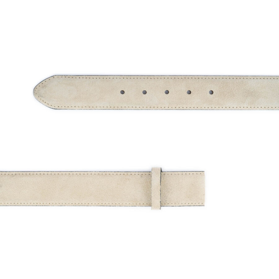 taupe suede mens belt strap replacement 4 0 cm 2