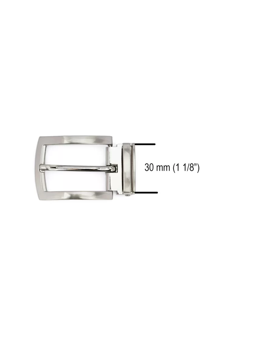 Classic Silver Buckle Belt Replacement 30 Mm 4