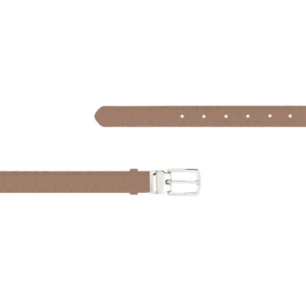 Fashion Belts For Ladies Taupe Genuine Leather SCHL FETT 7824 RECCLDR 1