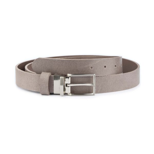 Reversible Taupe Belt Handmade Genuine Leather 3 0 cm 1 TAUPREV30 7744LDR USD65