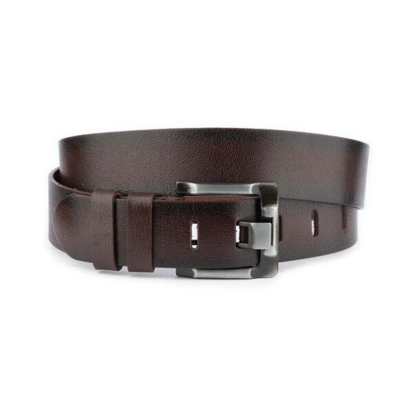 Super Wide Dark Brown Belt For Jeans Buffalo Leather 4 5 cm 1 JEANDBROW45KARP USD 65