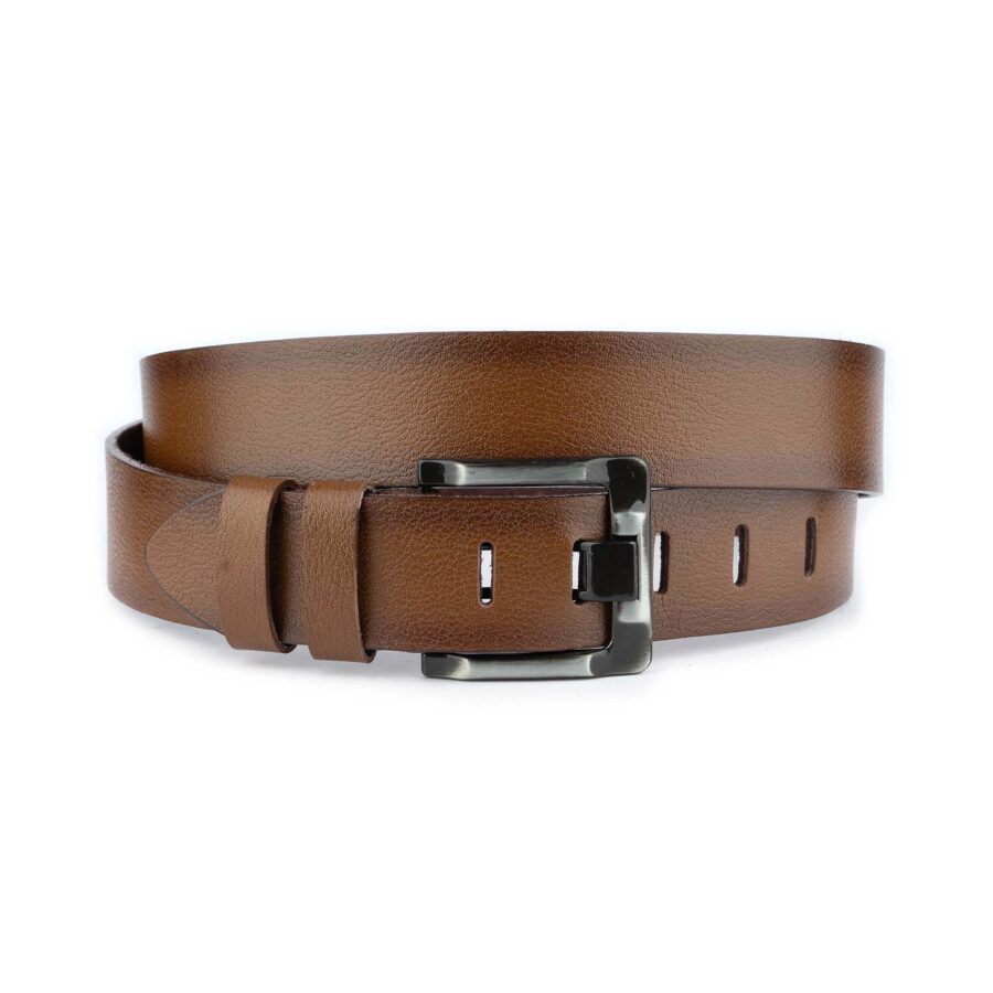 Super Wide Light Brown Belt For Jeans Buffalo Leather 4 5 cm 1 JEANLBROW45KARP USD 65