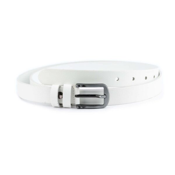 White Buffalo Belt 1 0 Inch Wide Genuine Leather 1 WHITBUFF25LIVIZ USD 49