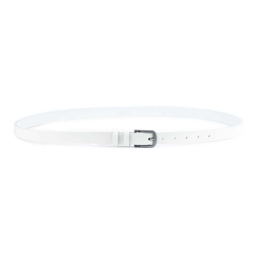 White Buffalo Belt 1 0 Inch Wide Genuine Leather 4