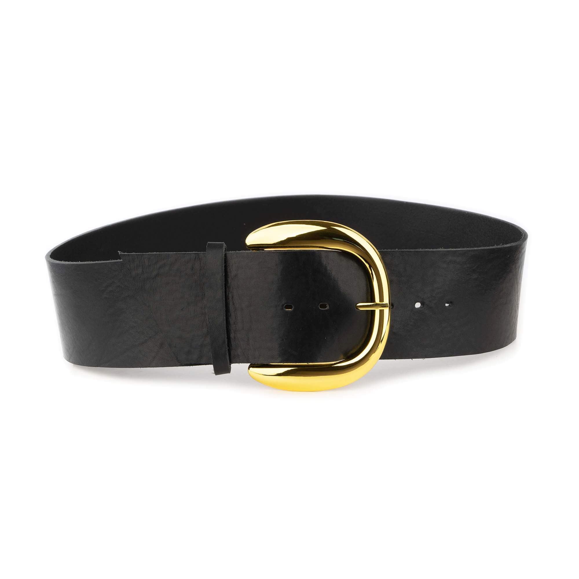 Buy Big Gold Buckle Corset Belt - LeatherBeltsOnline.com