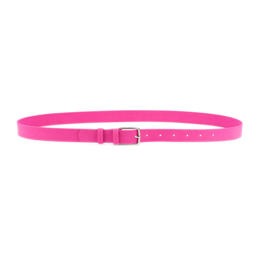 fuchsia velvet belt for women 2