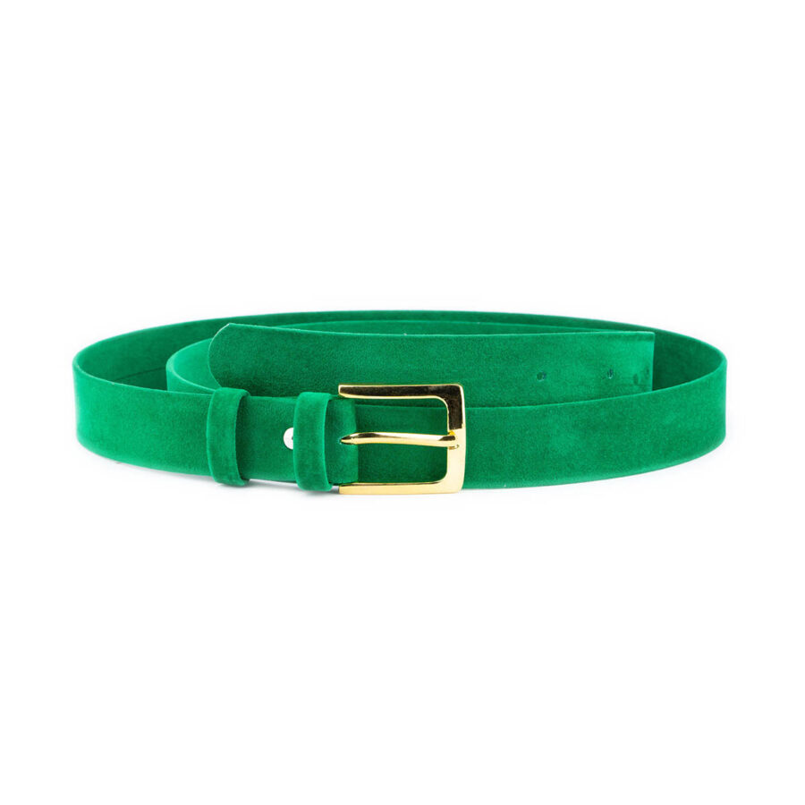 light green velvet belt gold buckle for women 1 VELGRE30LIGRIK usd39