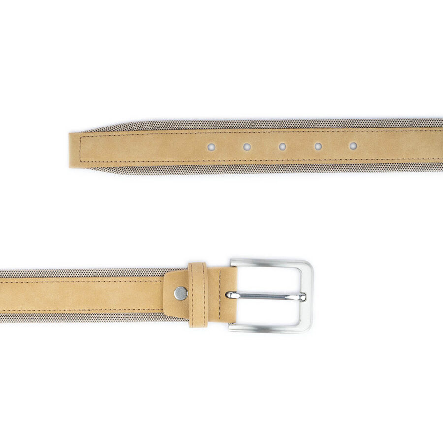non leather belt for jeans beige mens 2