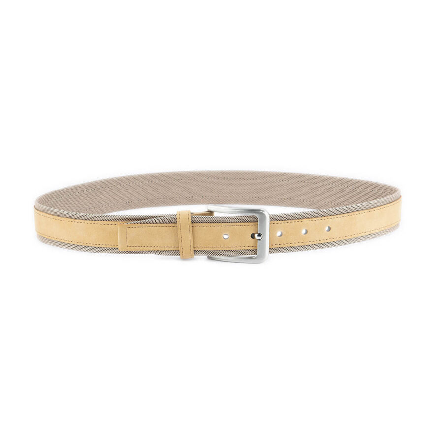 non leather belt for jeans beige mens 4