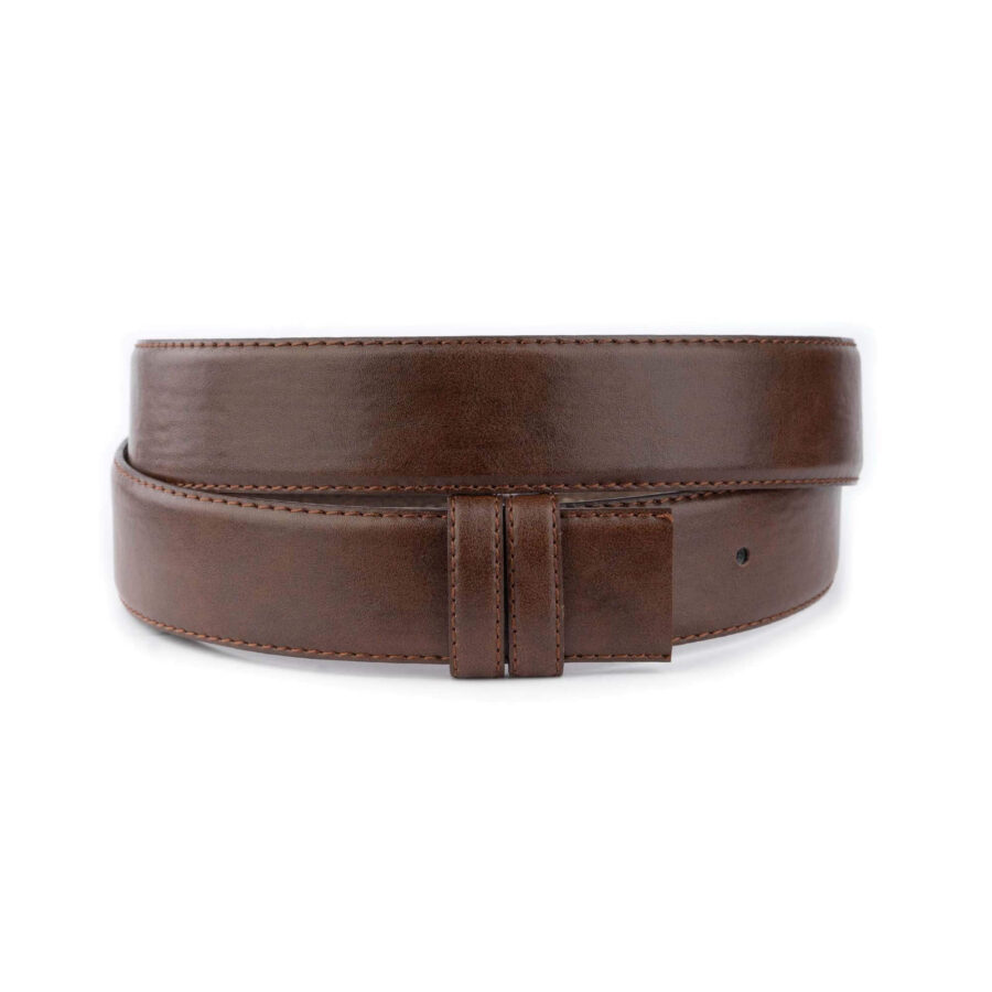 brown vegan belt strap replacement 1 VEGSMO CUT35 BROW