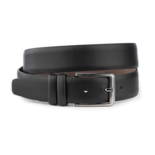 classic black vegan mens belt high quality 3 5 cm 1 02 29062024TRC