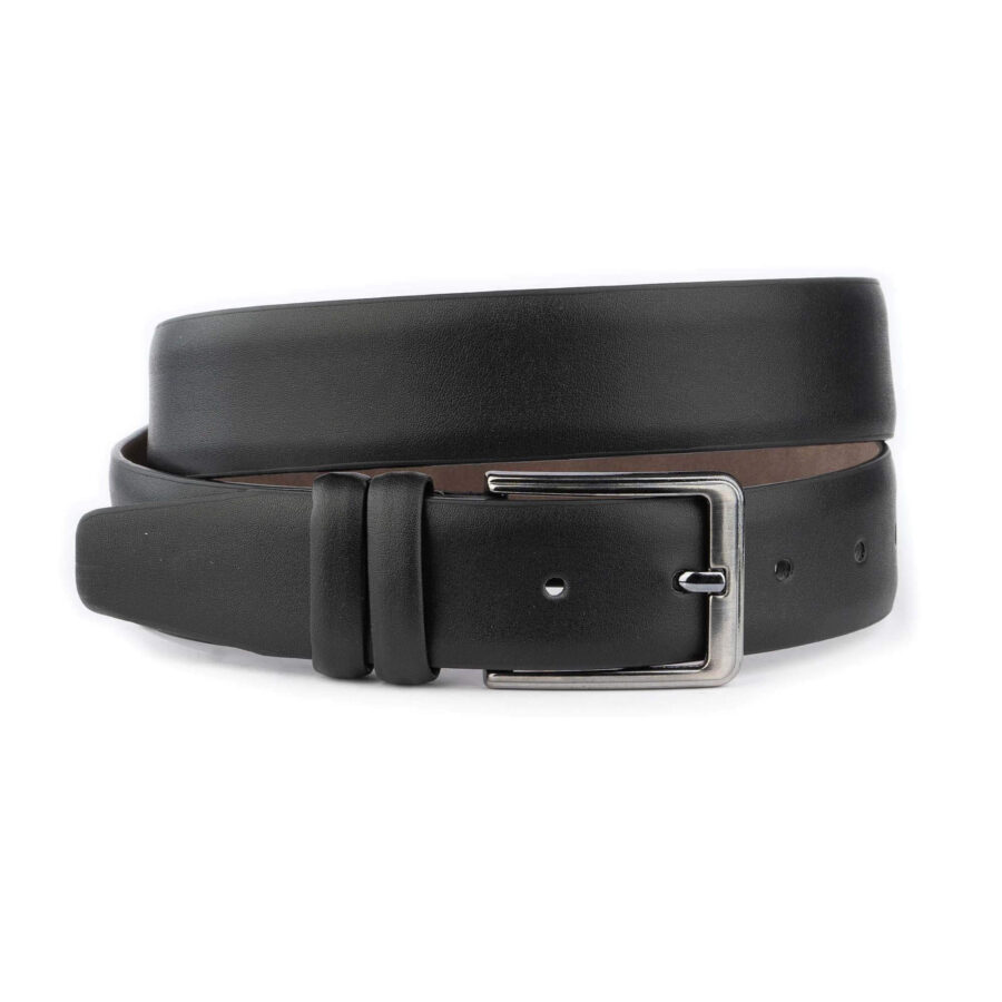 classic black vegan mens belt high quality 3 5 cm 1 02 29062024TRC