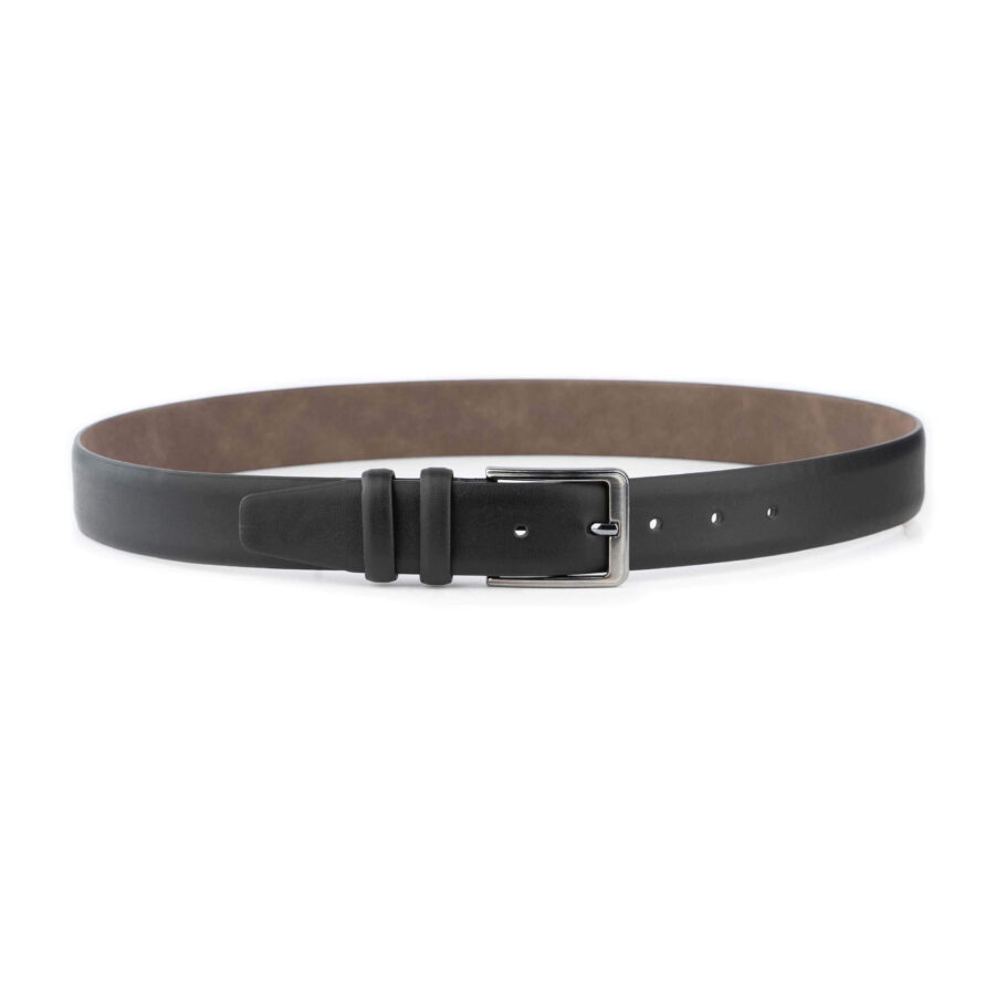 classic black vegan mens belt high quality 3 5 cm 4