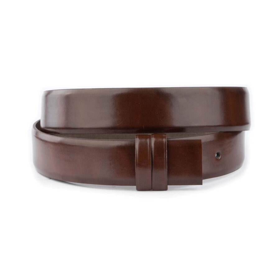 dark brown vegan belt strap replacement 1 VEGSMO CUT35 DRBROW