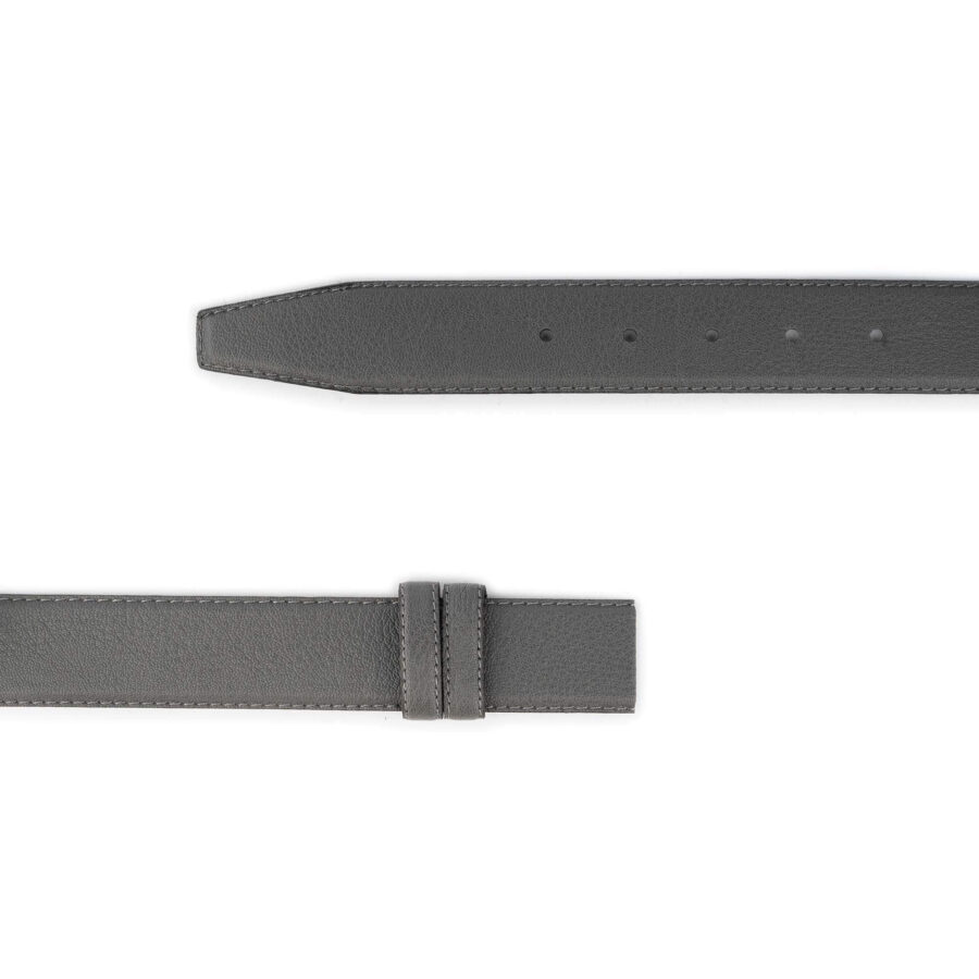 gray vegan belt strap for buckle 3