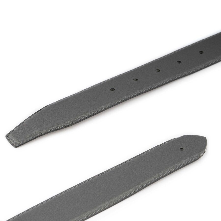 gray vegan belt strap replacement grain texture 3