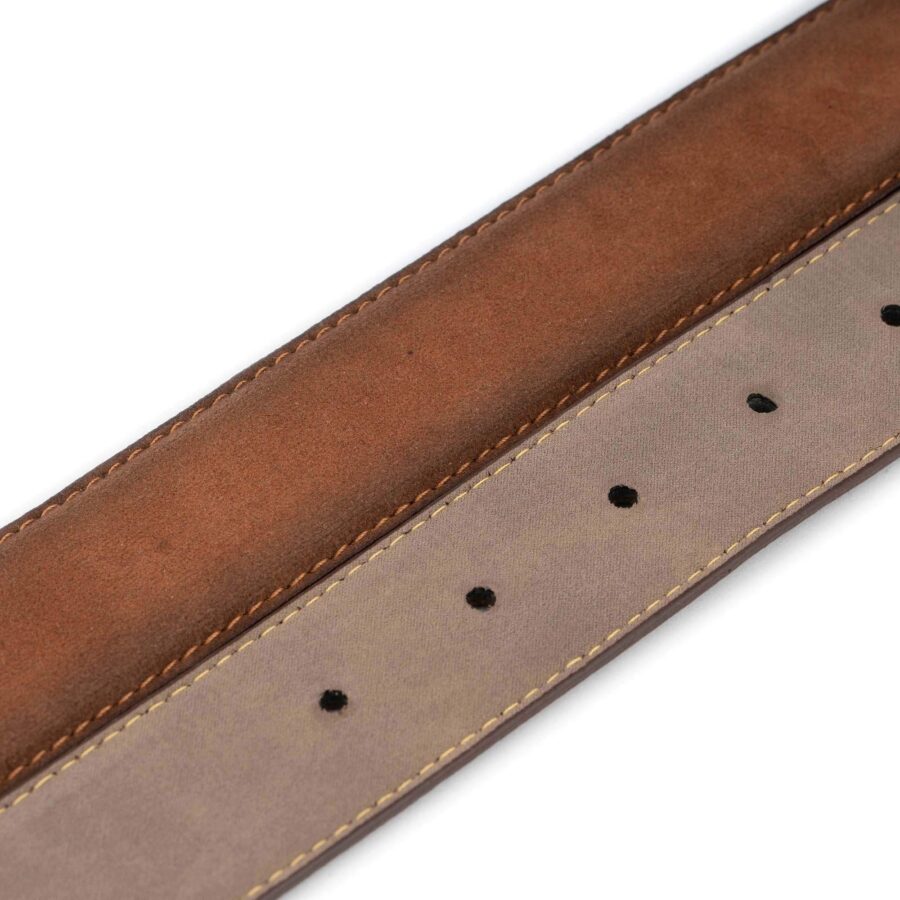 tobacco suede vegan belt strap for buckle 2