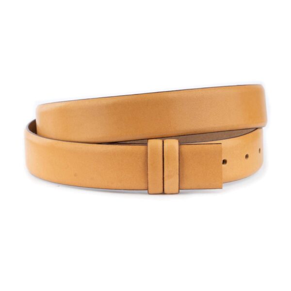 adjustable belt strap for buckle sand color leather 1 04 22062024 35CUT SANDSMOO