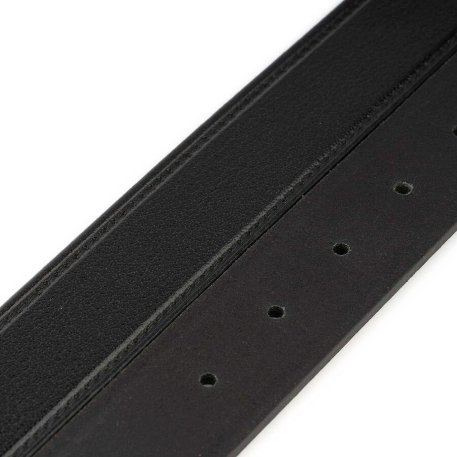 black belt leather strap for custom buckles 3