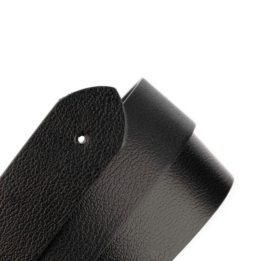 black buffalo leather belt strap for buckle 3 8 cm 2