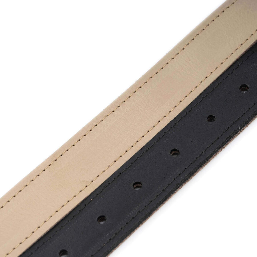 ladies reversible belt taupe black genuine leather 3