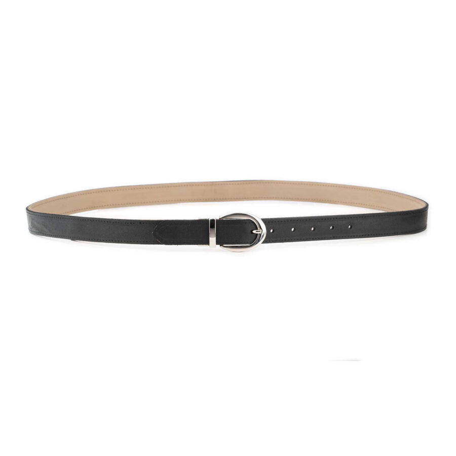 ladies reversible belt taupe black genuine leather 5