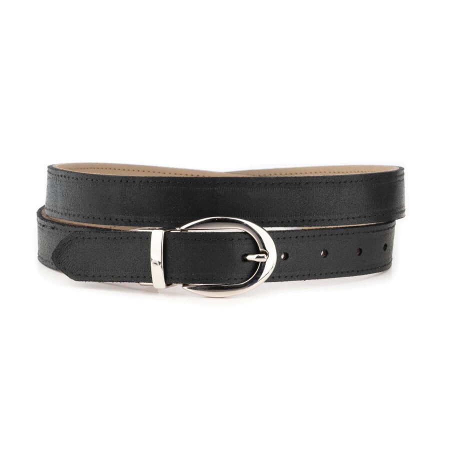 ladies reversible belt taupe black genuine leather 6