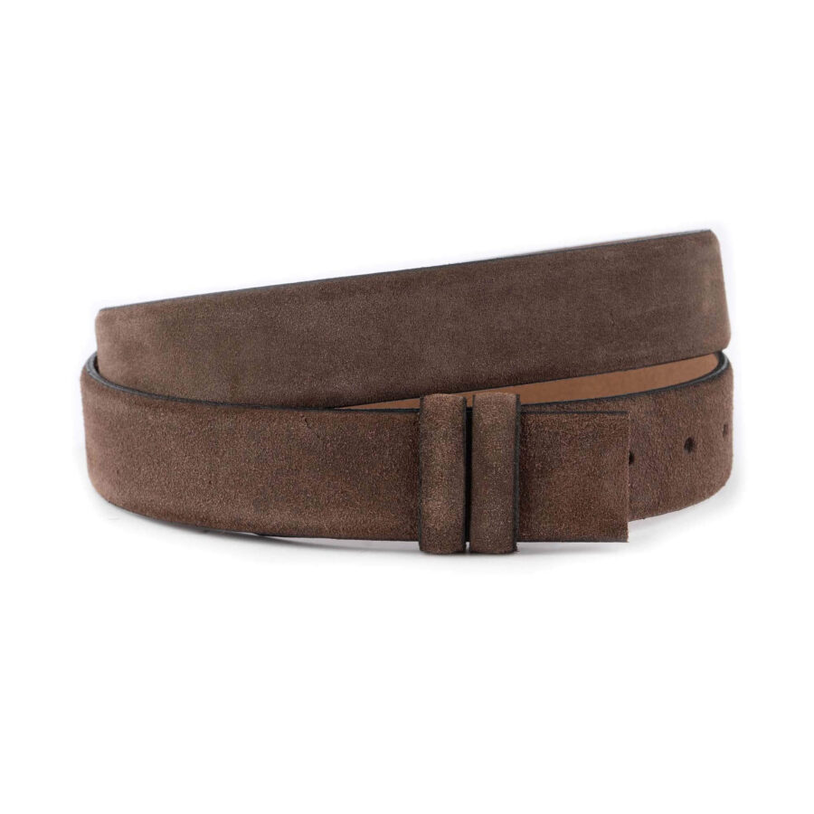 middle brown suede belt strap for buckle adjustable 1 19 22062024 35CUT BROWSUED