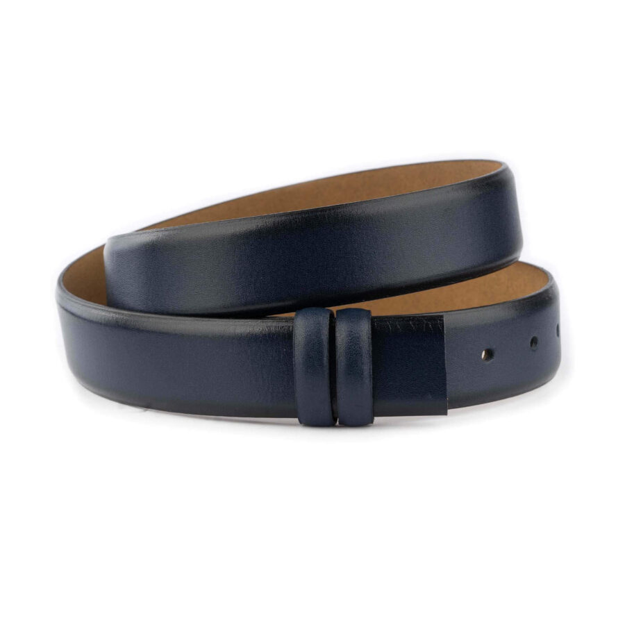 navy blue belt strap replacement genuine leather 1 20 22062024 35CUT NAVYSMOO