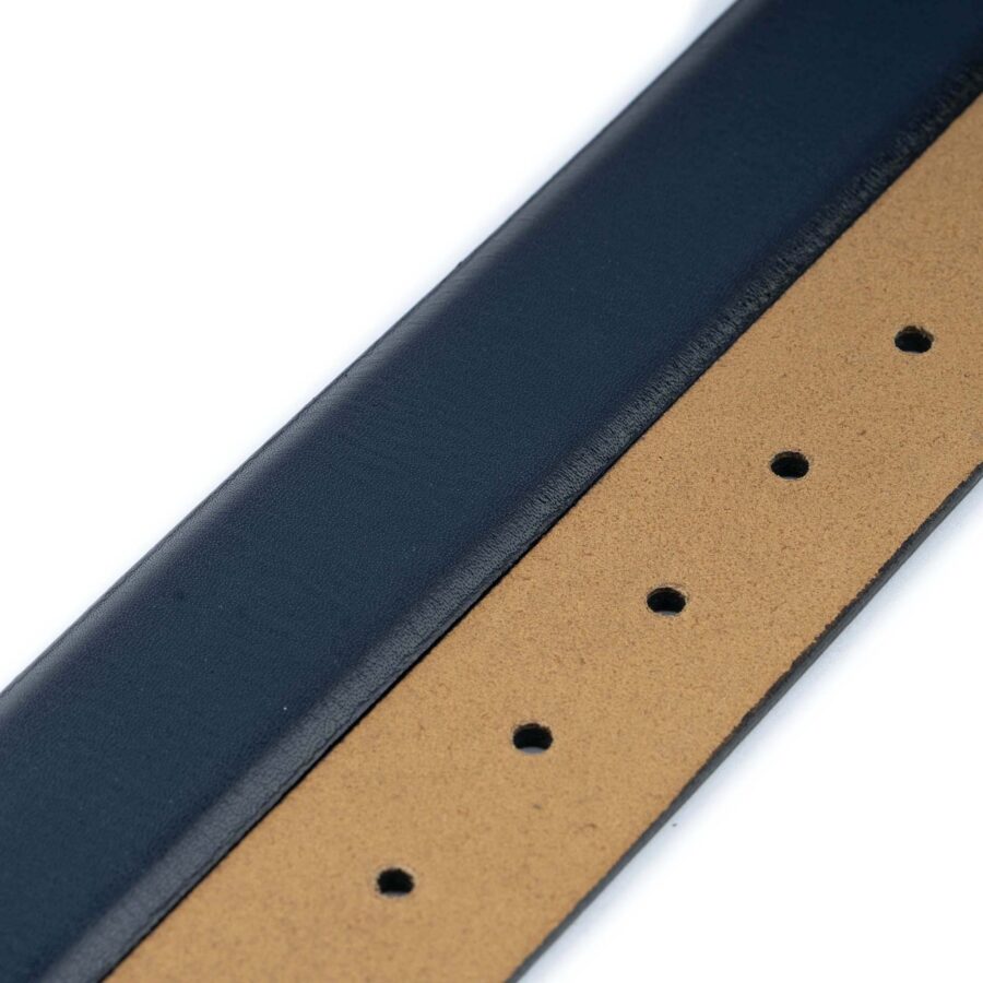 navy blue belt strap replacement genuine leather 3