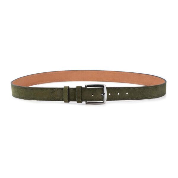 olive green suede belt for denim high quality 3 8 cm 1 16 01072024 38 OLIVSUE