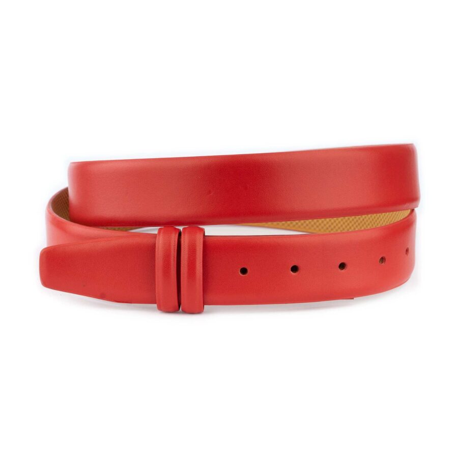 red belt strap for designer buckles top quality 1 22 22062024 35CUT BREDSMOO