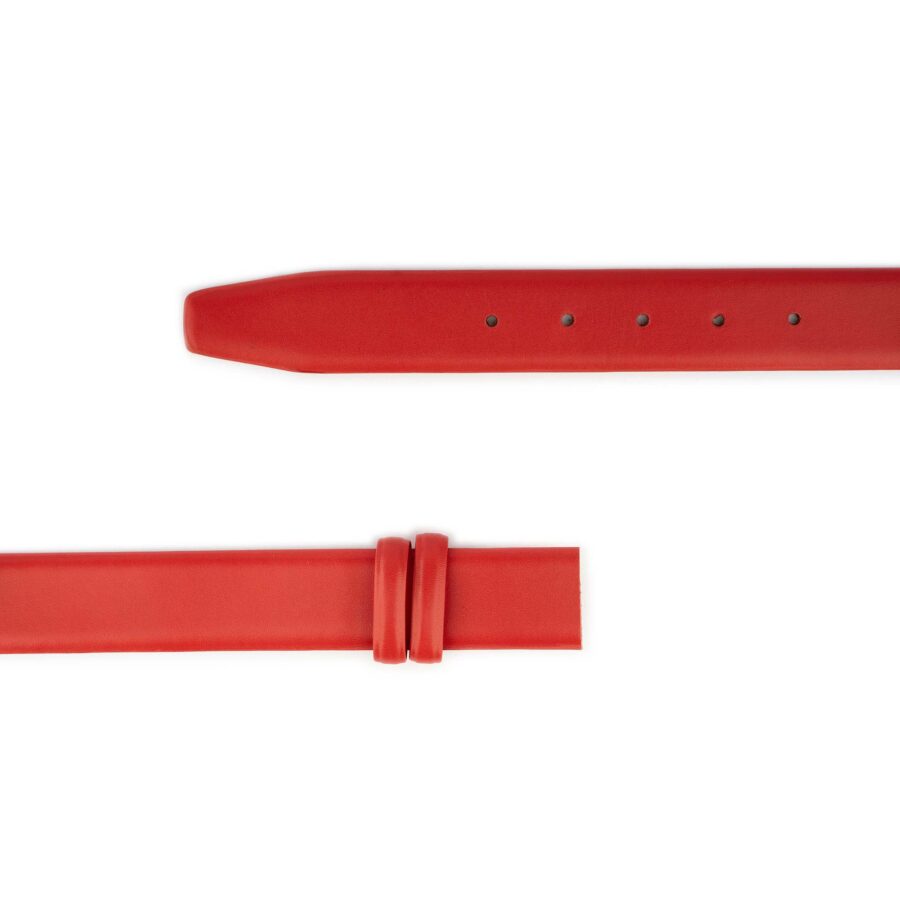 red belt strap for designer buckles top quality 2