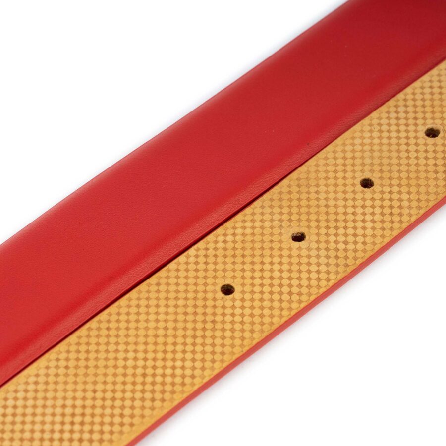 red belt strap for designer buckles top quality 3