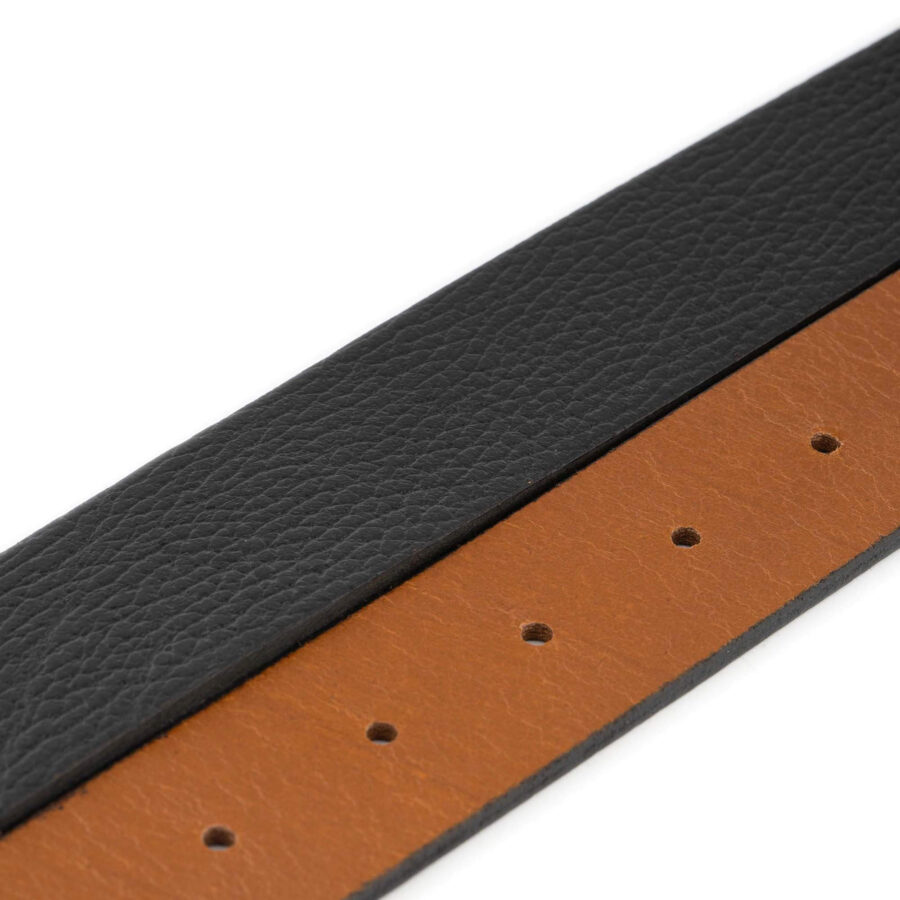 reversible trendy belts men black light brown leather 4