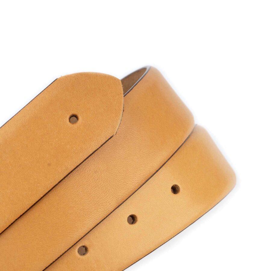 sand calfskin belt strap for designer buckles 3