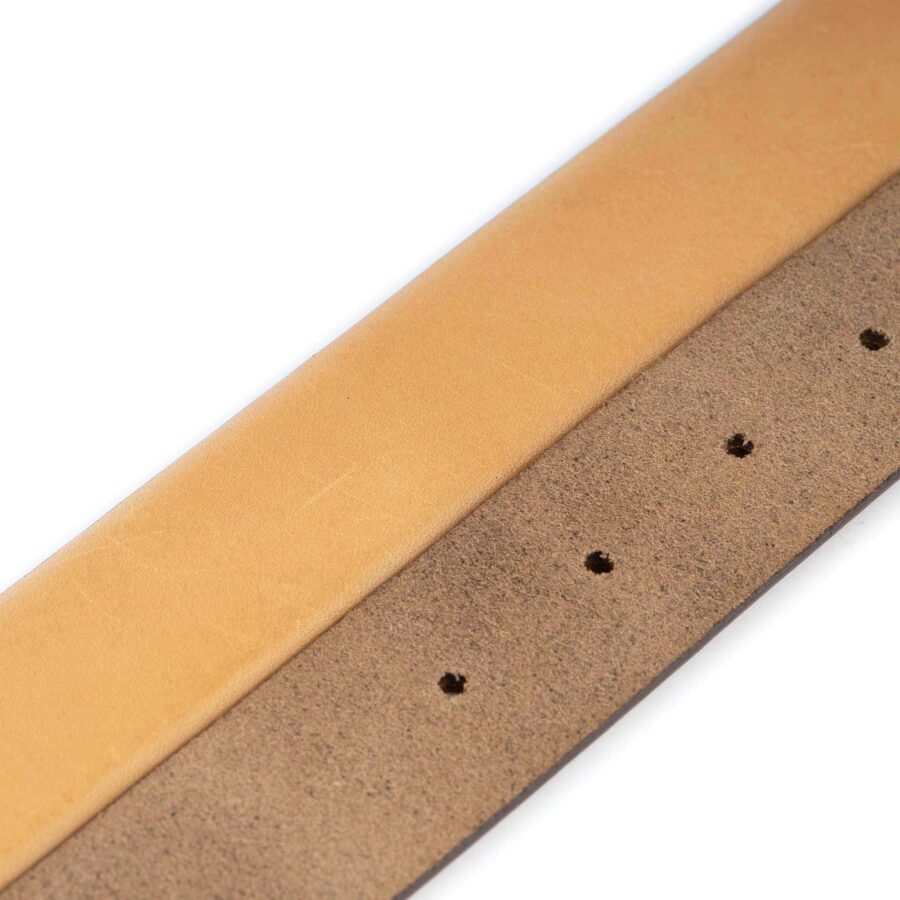 sand calfskin belt strap for designer buckles 4