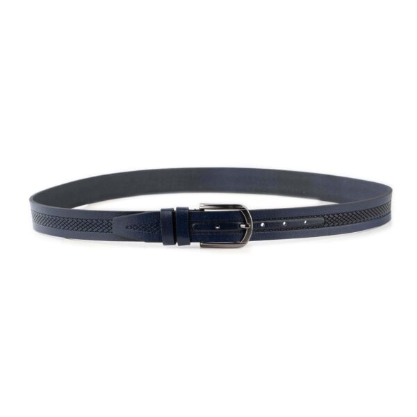 stylish dark blue laser cut belt for men 1 20 01072024 35 LASBLUE