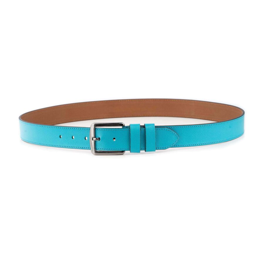 summer belt for denim turquoise saffiano leather 1 21 01072024 38 SAFTURQ